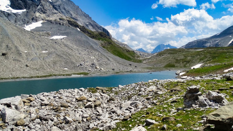 Col de la Vanoise et le refuge le lac Long le lac Rond