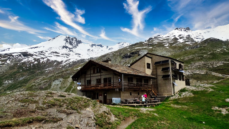 Le refuge d'Avérole en vanoise 