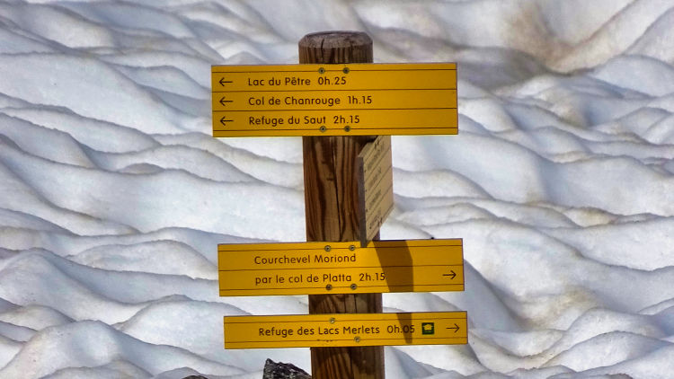 Randonnée au refuge des lacs Merlet en Vanoise