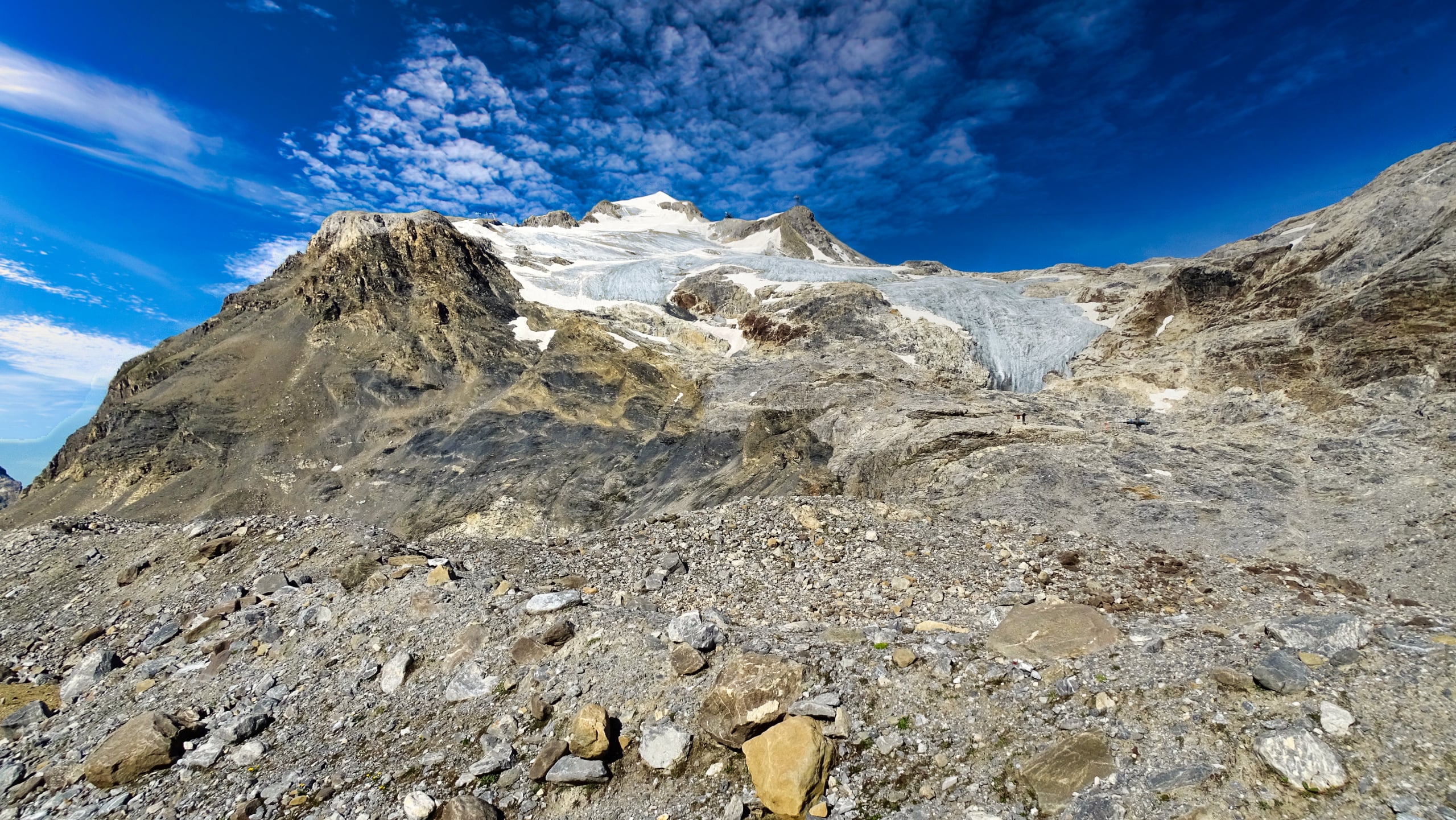 a Grande Motte  le col de la Leisse randonnée en Vanoise BAW