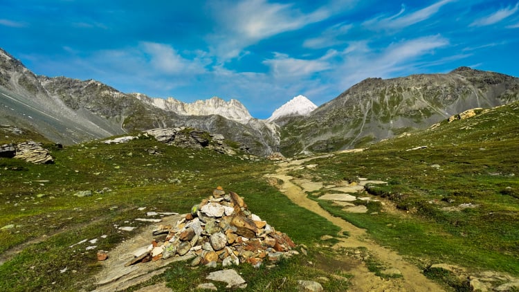 Randonnée au refuge Péclet Polset  en Vanoise